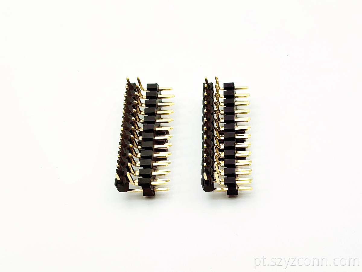 2.54mm pin header connector right angle